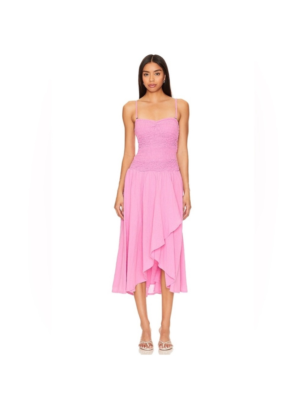 NWT Free People Sparkling Moment Midi Dress in Sugar Magnolia